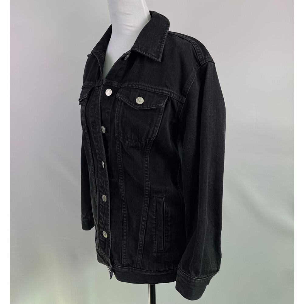 Madewell Black Denim Trucker Jacket Women’s XXS Classic Fit - Picture 2 of 8